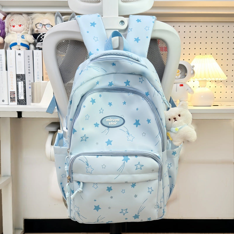 Casual Star-Patterned Backpack