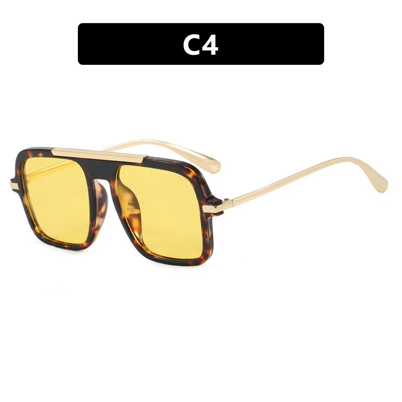 Women's square sunglasses with luxurious metal frame and sturdy lenses Bowlift