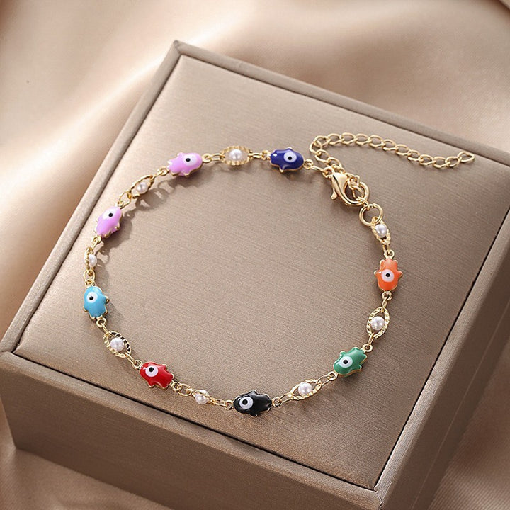 Butterfly and Daisy Charm Anklet Bowlift