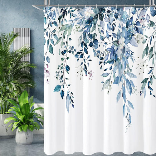 Floral Patterned Shower Curtain Bowlift