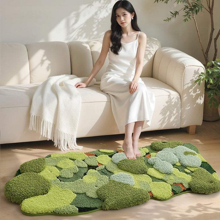 Botanical Leaf Bath Mat Bowlift