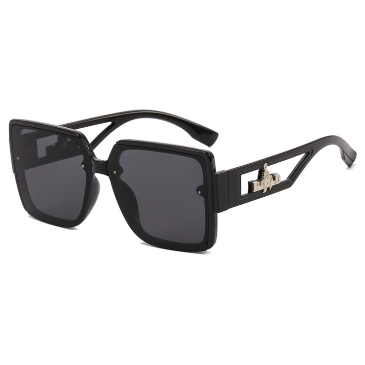 Ladies square designer sunglasses with elegant embellishments Bowlift