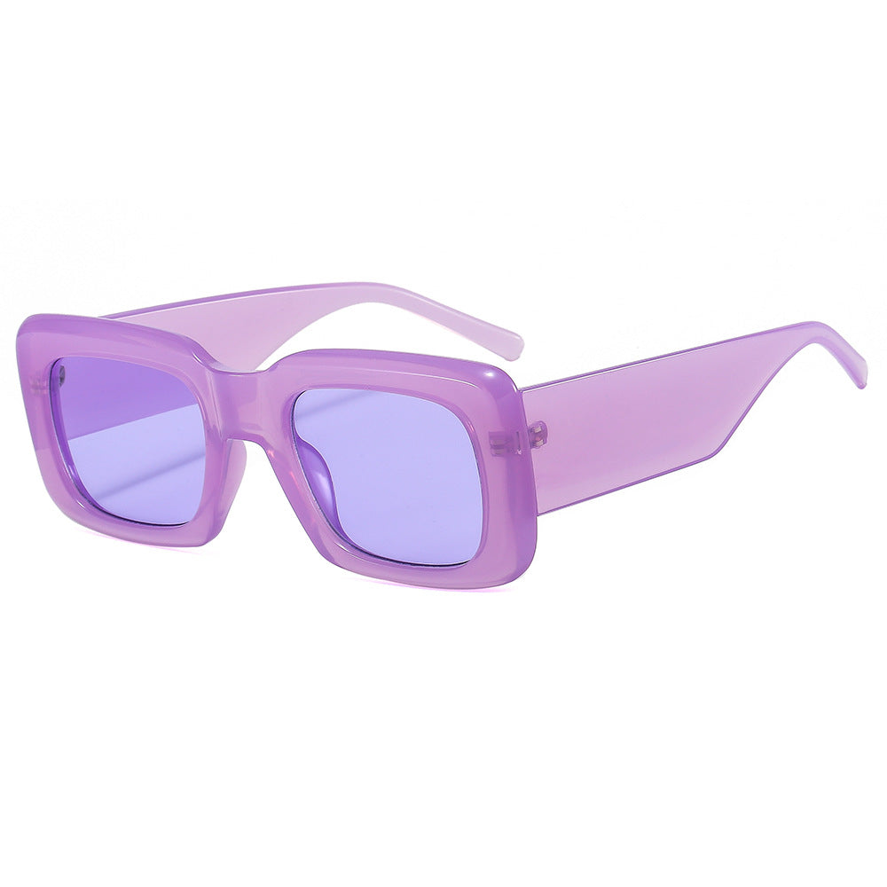 Women oversized sunglasses with square frame and transparent design Bowlift