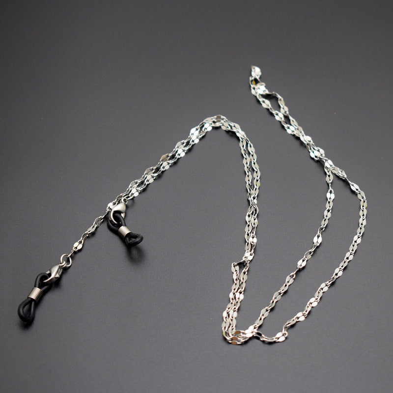 Stylish Silver Chains Eyewear Retainer Bowlift