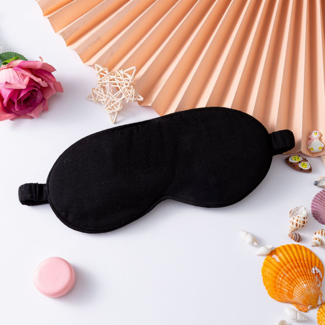 Women's lightweight cotton sleep mask with ergonomic padding and elastic comfort band Bowlift