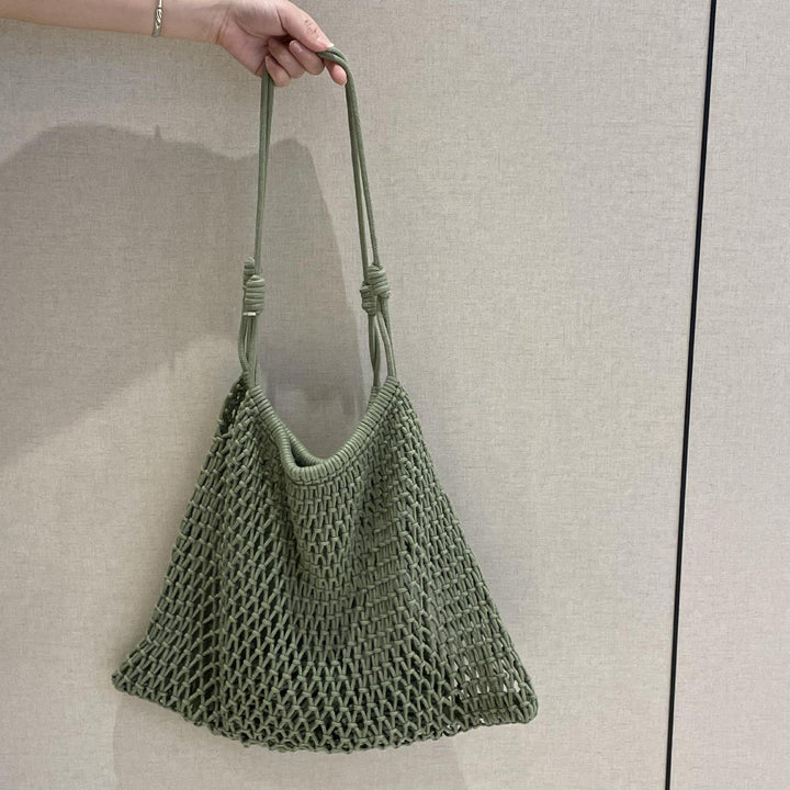 Hand-knotted shopping net bag Bowlift