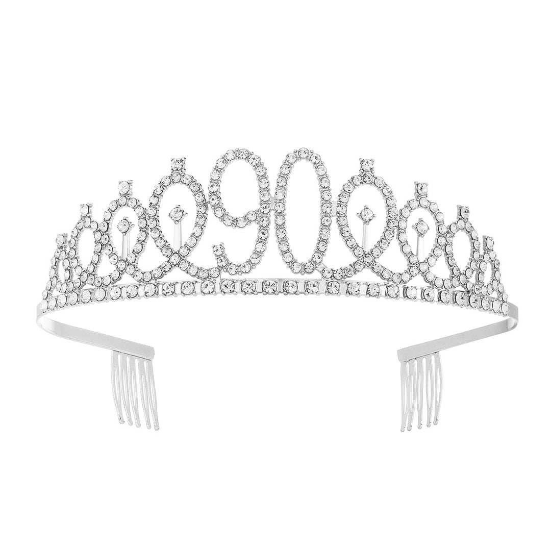 Women's Crystal-Embellished Tiara with Elegant Design Bowlift