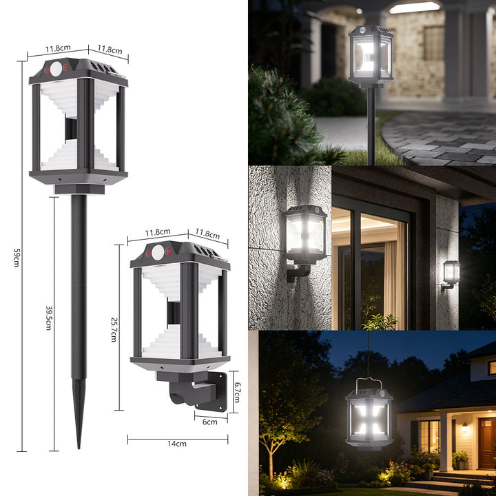 Outdoor Solar LED Lantern Bowlift