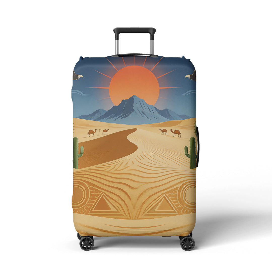 Women's suitcase cover with atmospheric landscape design Bowlift