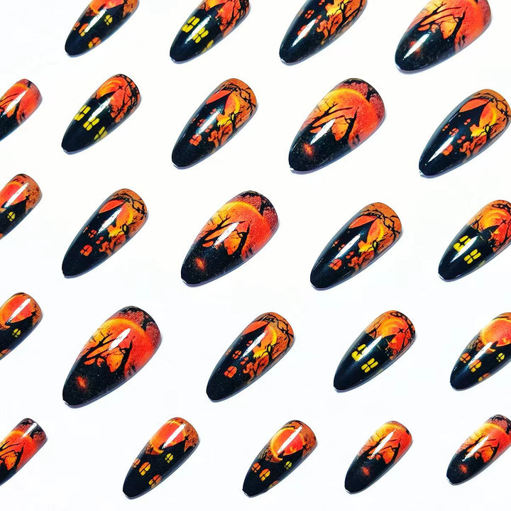 Art Nails in Creative Halloween Design Bowlift