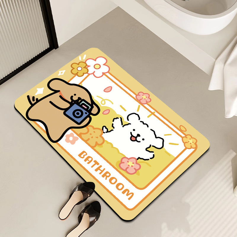 Modern Artistic Bath Mat Bowlift