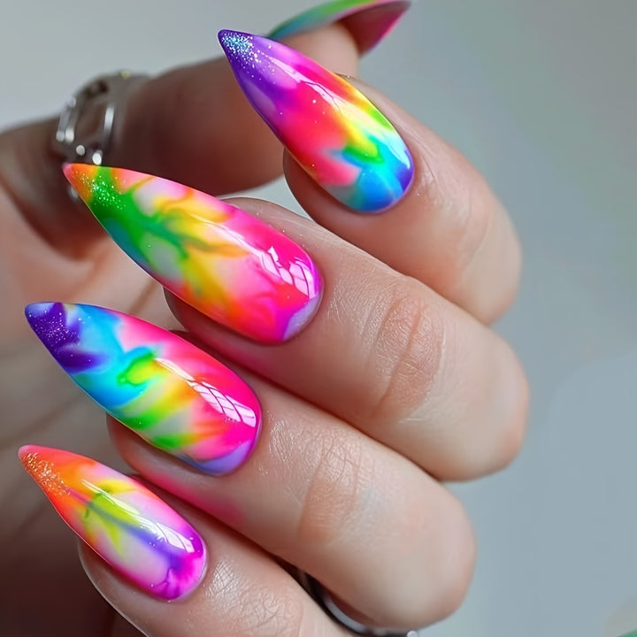 Abstract Swirl Nail Art Bowlift