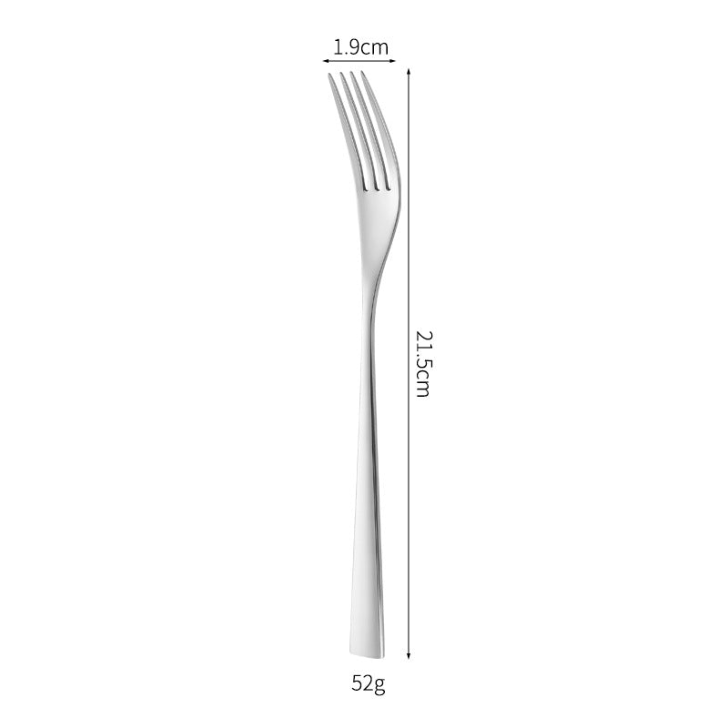 Elegant dessert knife with curved handle Bowlift