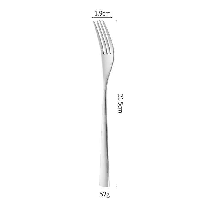 Elegant dessert knife with curved handle Bowlift