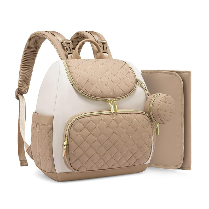 Elegant Quilted Backpack with Practical Compartments Bowlift