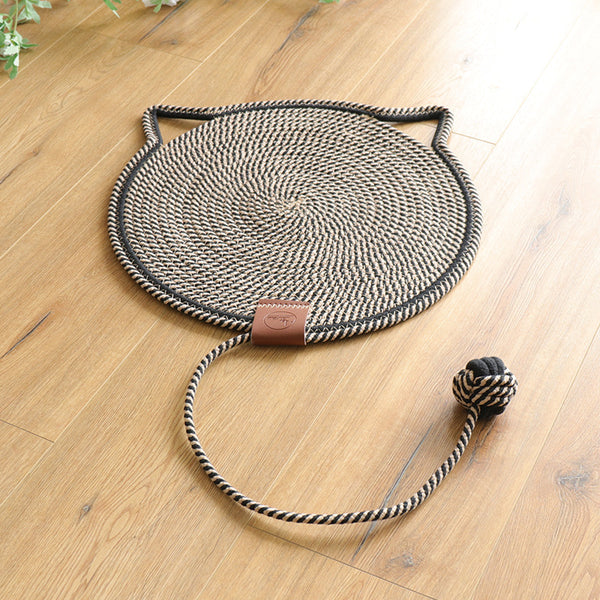 2-in-1 Cat Scratching Carpet & Play Mat Bowlift