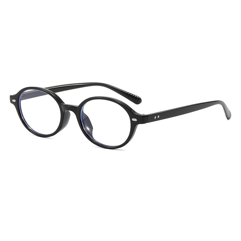 Women's fashionable round reading glasses with flexible plastic frame Bowlift