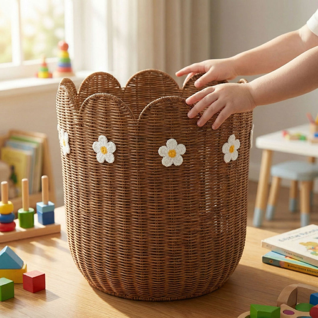 Decorative basket with wavy edge Bowlift