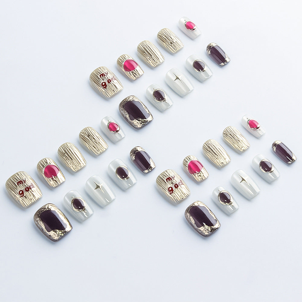 Decorative Luxury Press-On Nail Art Bowlift
