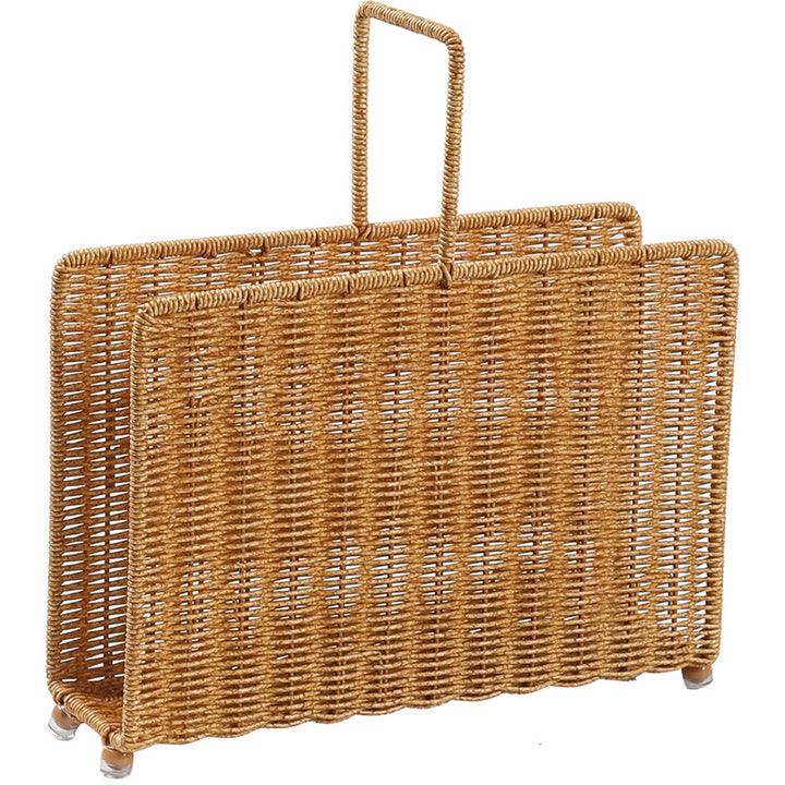 Unisex Handwoven Magazine Rack with Elegant Design Bowlift