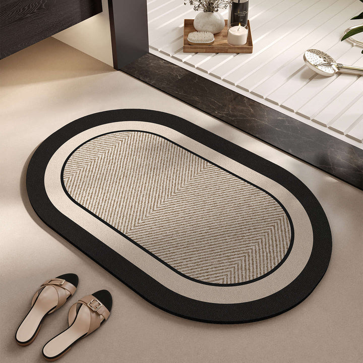 Elegant Woven Bath Mat Bowlift