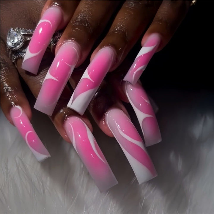 Artistic Long Nail Extensions Bowlift