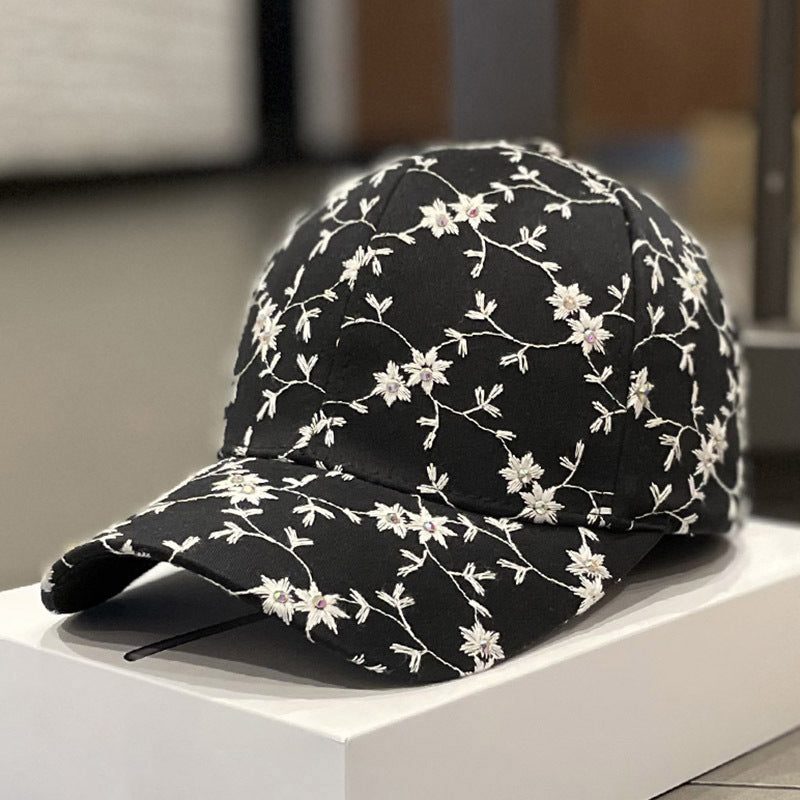 Women's Embellished Floral Cap Bowlift