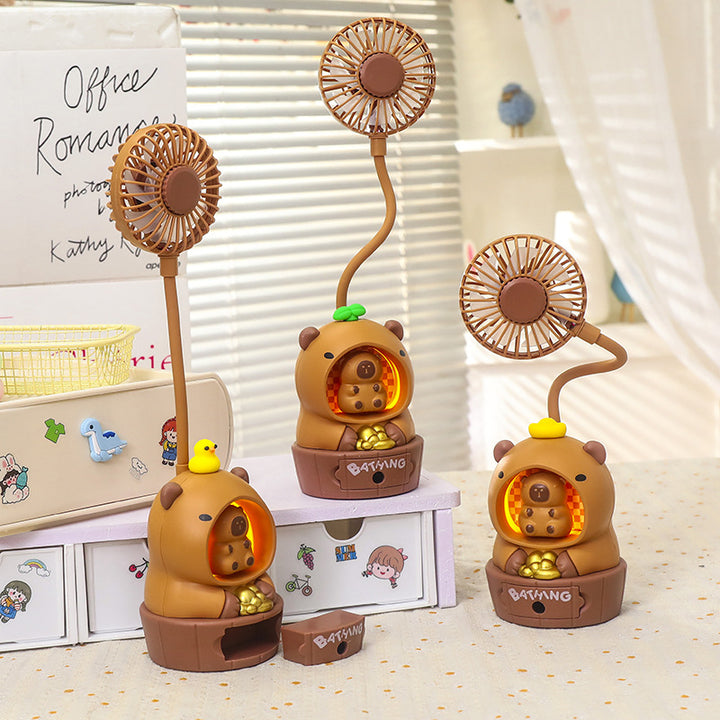 Ladies Stylish Table Fan in Creative Bear Design Bowlift