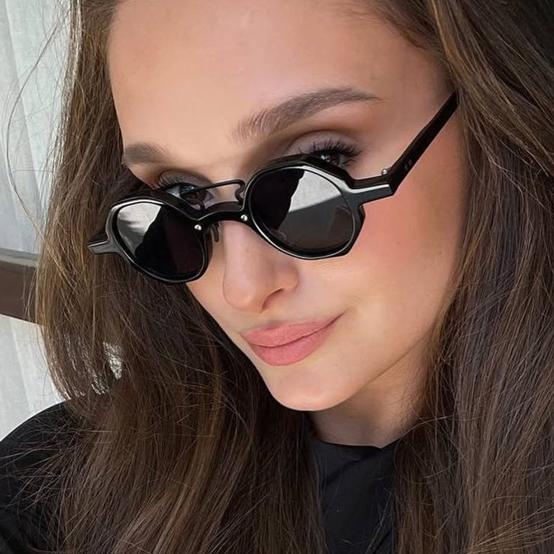 Women stylish sunglasses in unique octagonal design Bowlift