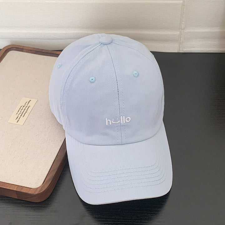 Unisex Casual Cotton Embroidered Cap Bowlift