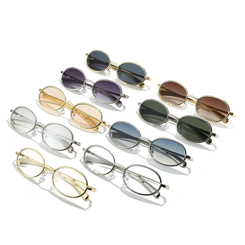 Stylish Retro Oval Sunglasses Bowlift