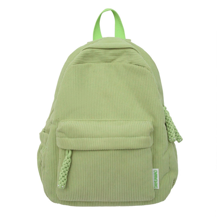 Corduroy Textured Mini School Backpack Bowlift