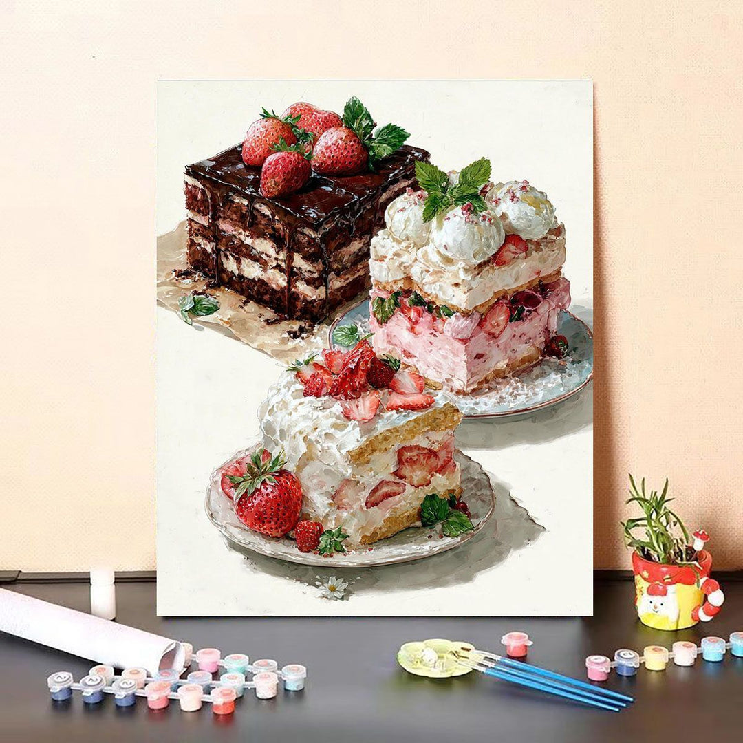 Gourmet Dessert-Themed Canvas Art Bowlift