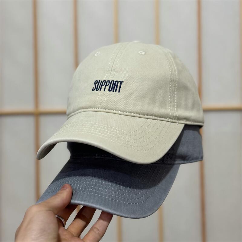 Men's Supportive Embroidered Cotton Baseball Cap Bowlift