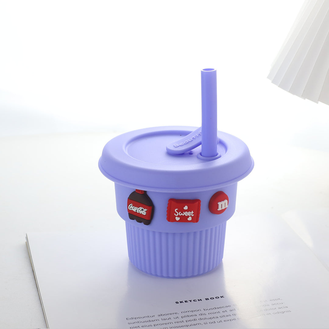 Women's creative silicone drinking cup with funny designs Bowlift