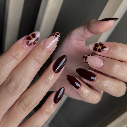 Artistic nail extensions in modern design Bowlift
