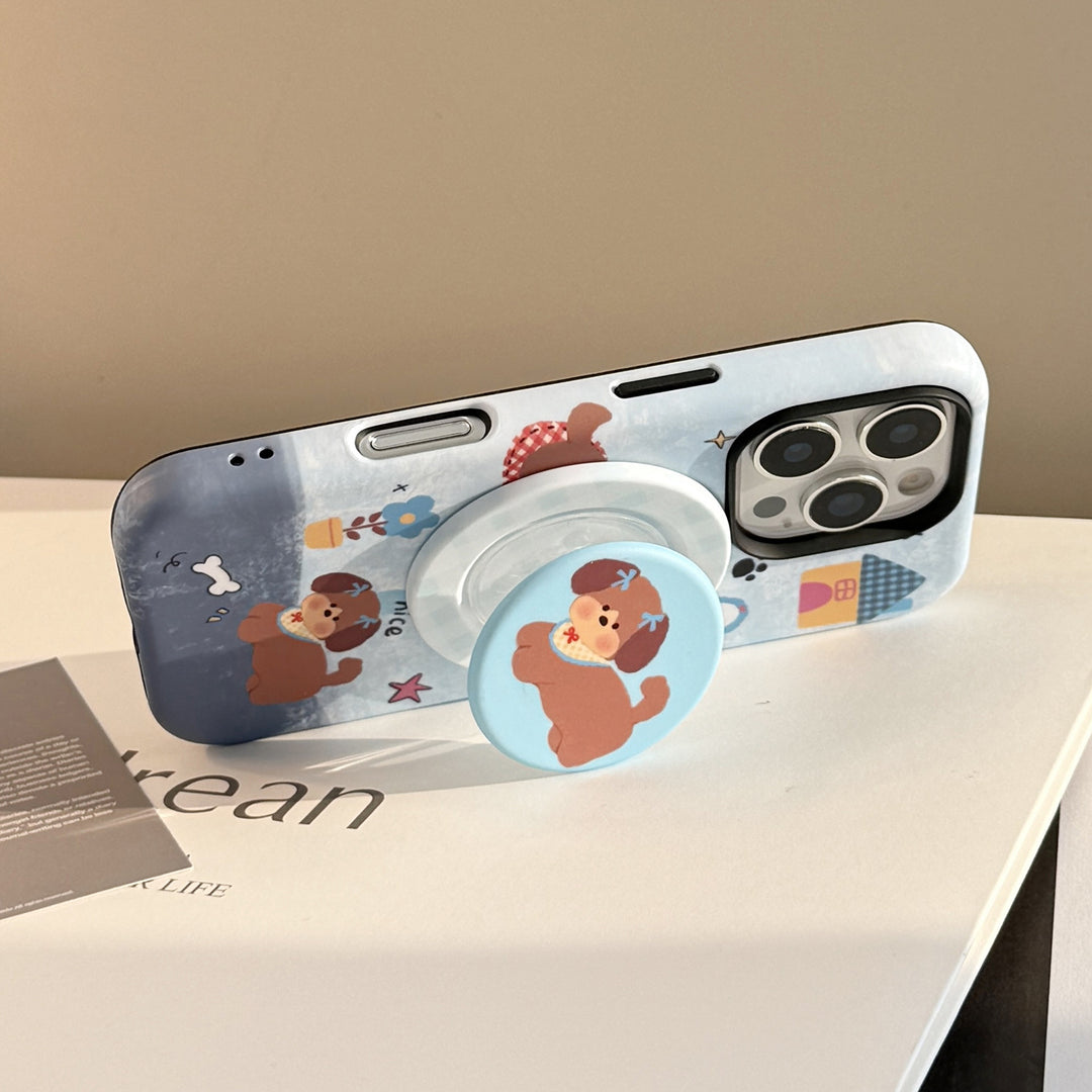 Cute Dog Smartphone Holder Bowlift