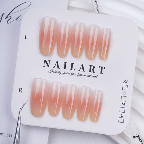 Artificial Nails in Modern Ombre Design Bowlift