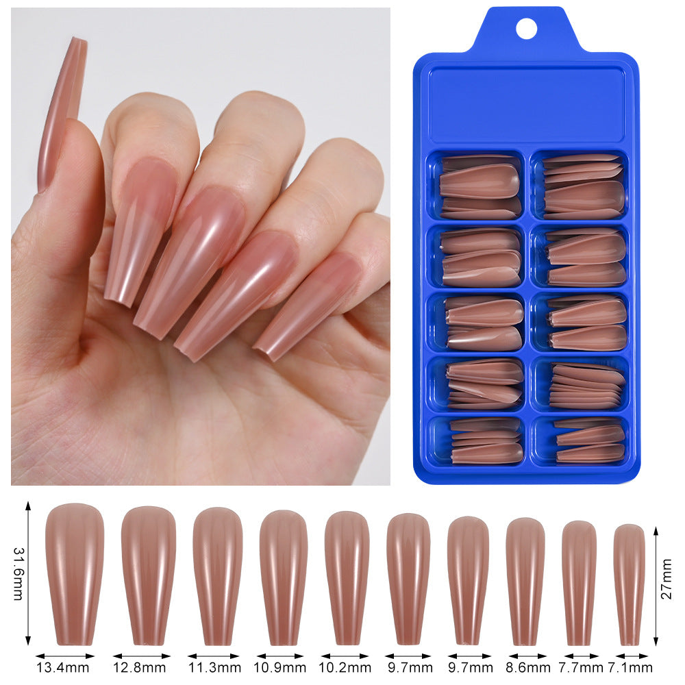 Luxurious Long Dual-Shape False Nail Set Bowlift
