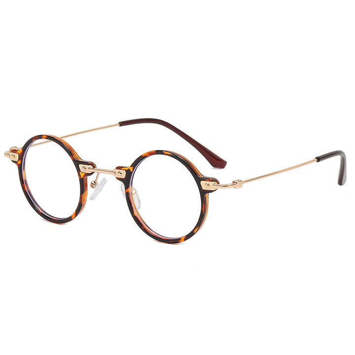 Ladies round glasses with delicate metal frame Bowlift