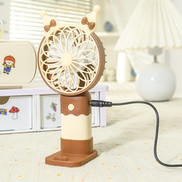 Portable handheld fan with battery and power Bowlift