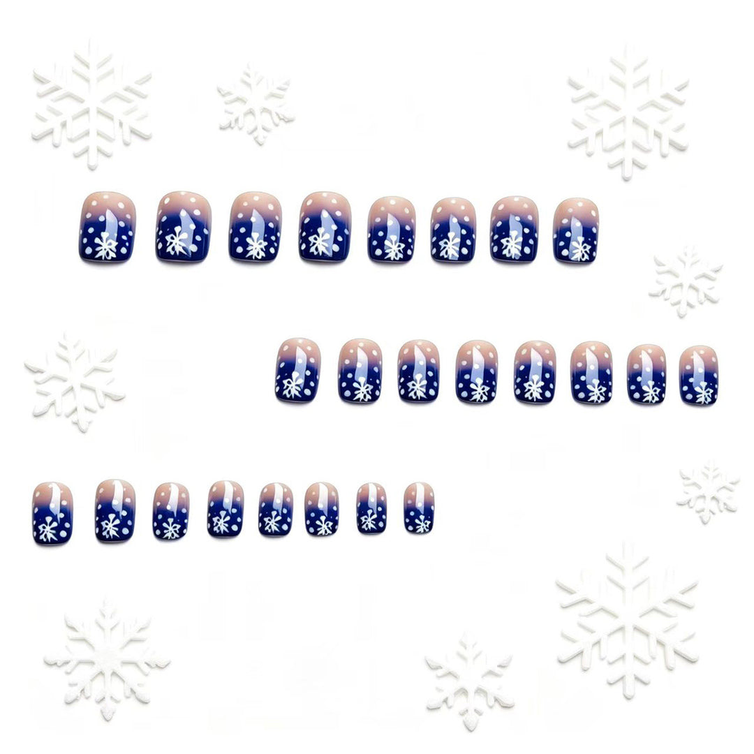 Seasonal Snowflake Nail Art Bowlift