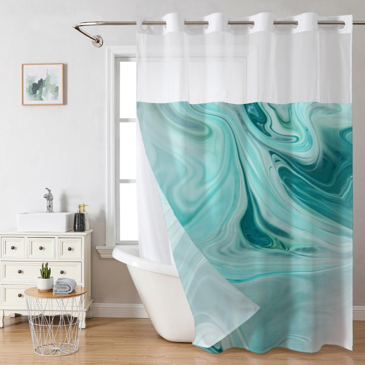 Artistic Floral Shower Curtain Bowlift
