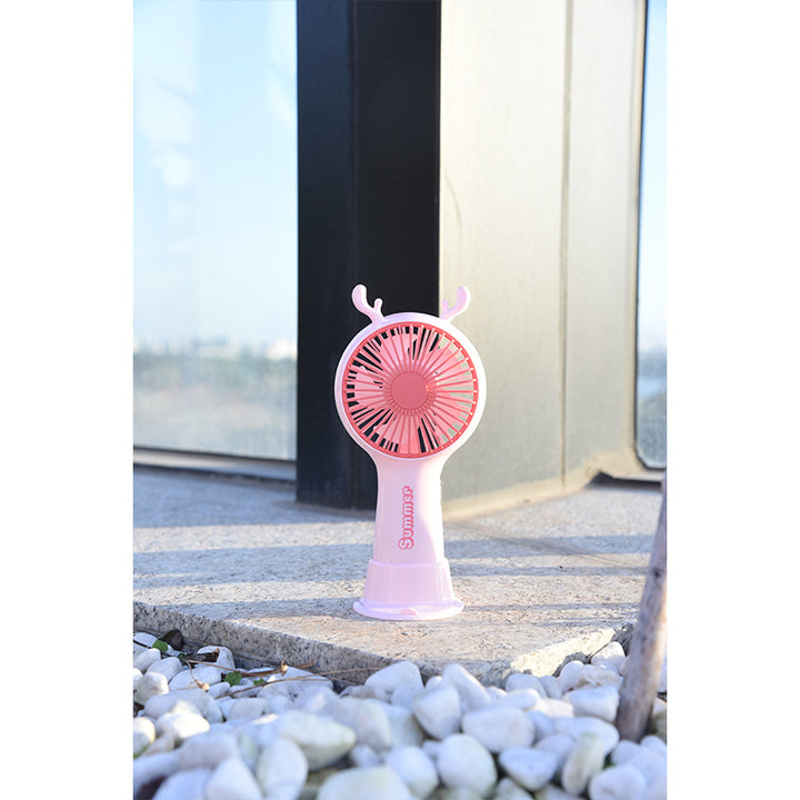 Women's Portable Mini Fan with Rechargeable Battery Bowlift
