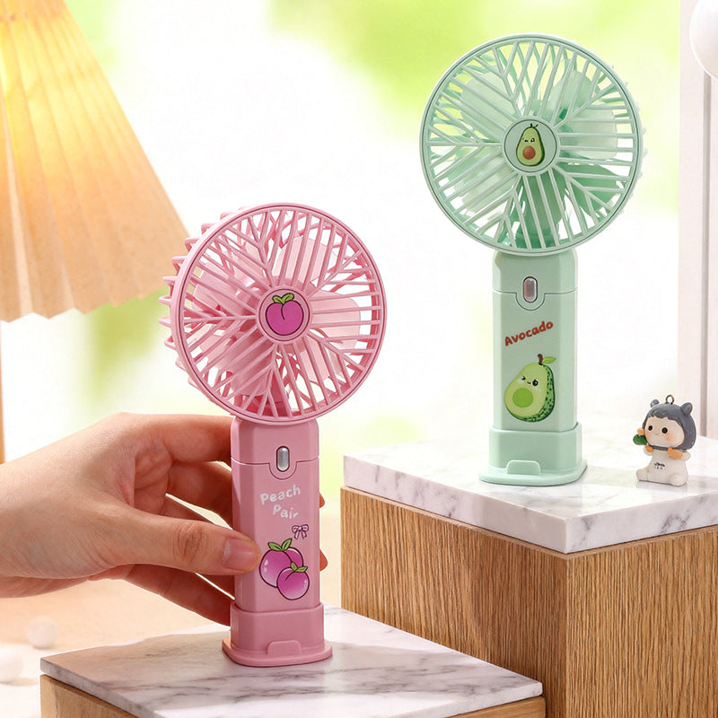 Women's portable USB table fan with built-in battery Bowlift