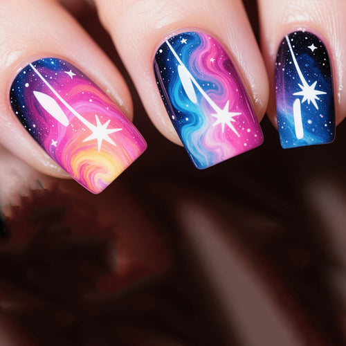 Galactic-Themed Nail Art Bowlift