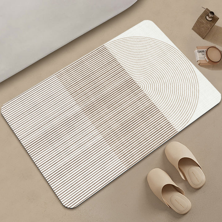 Unisex Stylish Geometric Pattern Bath Mat Bowlift