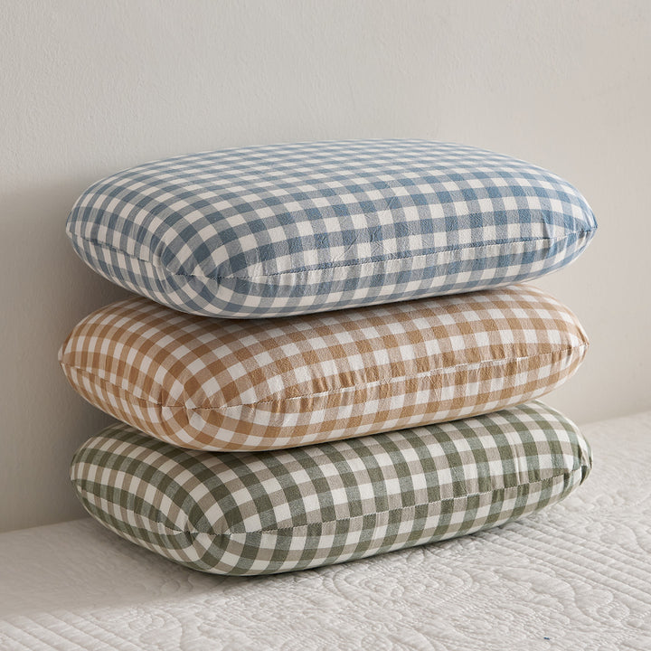 Comfort Pillow with Checked Design Bowlift