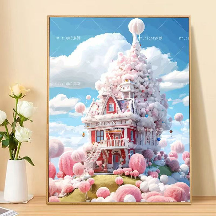 Whimsical Fantasy Landscape Art Canvas Bowlift