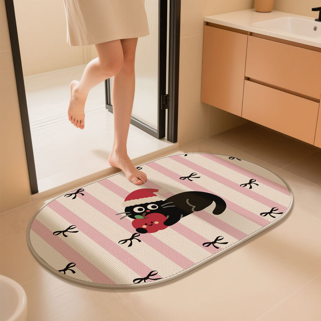 Cute Animal-Themed Bath Mat Bowlift